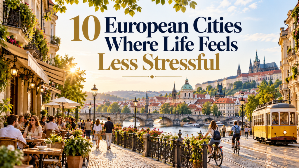 10 European Cities Where Life Feels Less Stressful