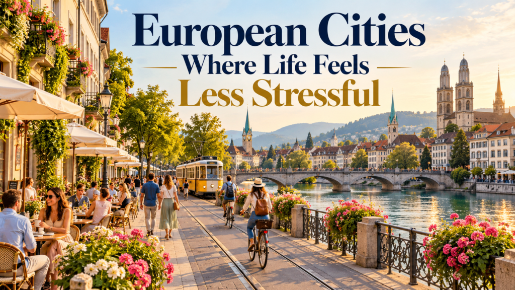10 European Cities Where Life Feels Less Stress 2 European Cities Where Life Feels Less Stressful